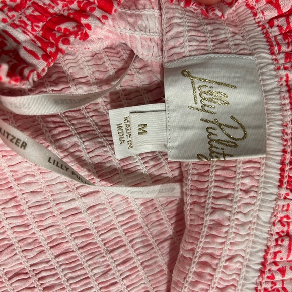 Lilly Pulitzer Strapless Pink Dress with Lace Accents - Picture 3 of 3